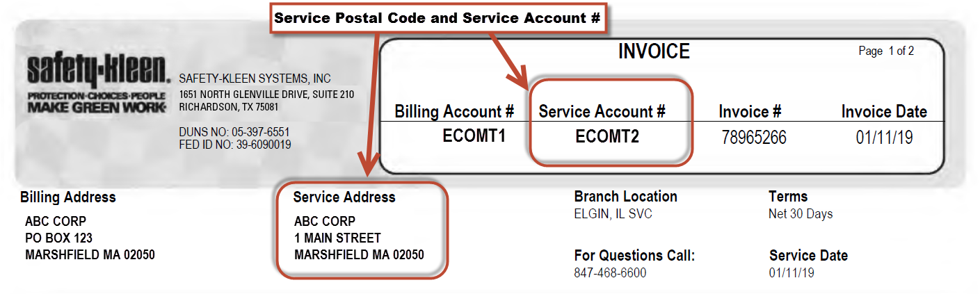 Step 1 - Gather Service Account and Postal Code